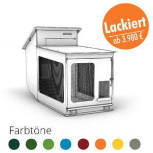 Compact-Star-Max für Hühner: Lackiert