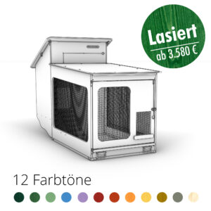 Compact-Star-Max für Hühner: Lasiert
