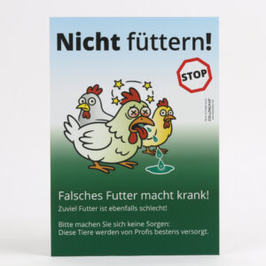 Schild Nicht füttern!